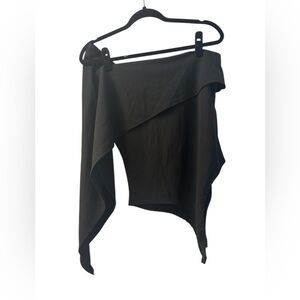 Fashion Nova Chic Black Asymmetrical Skirt